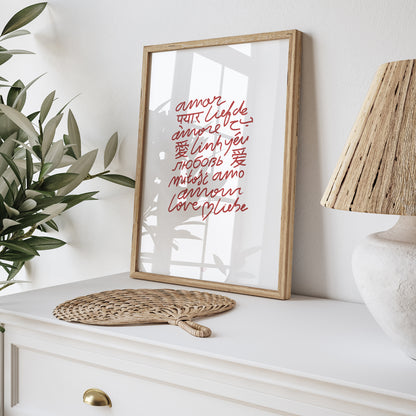 Affiche Portrait Amour polyglotte photo N° 5