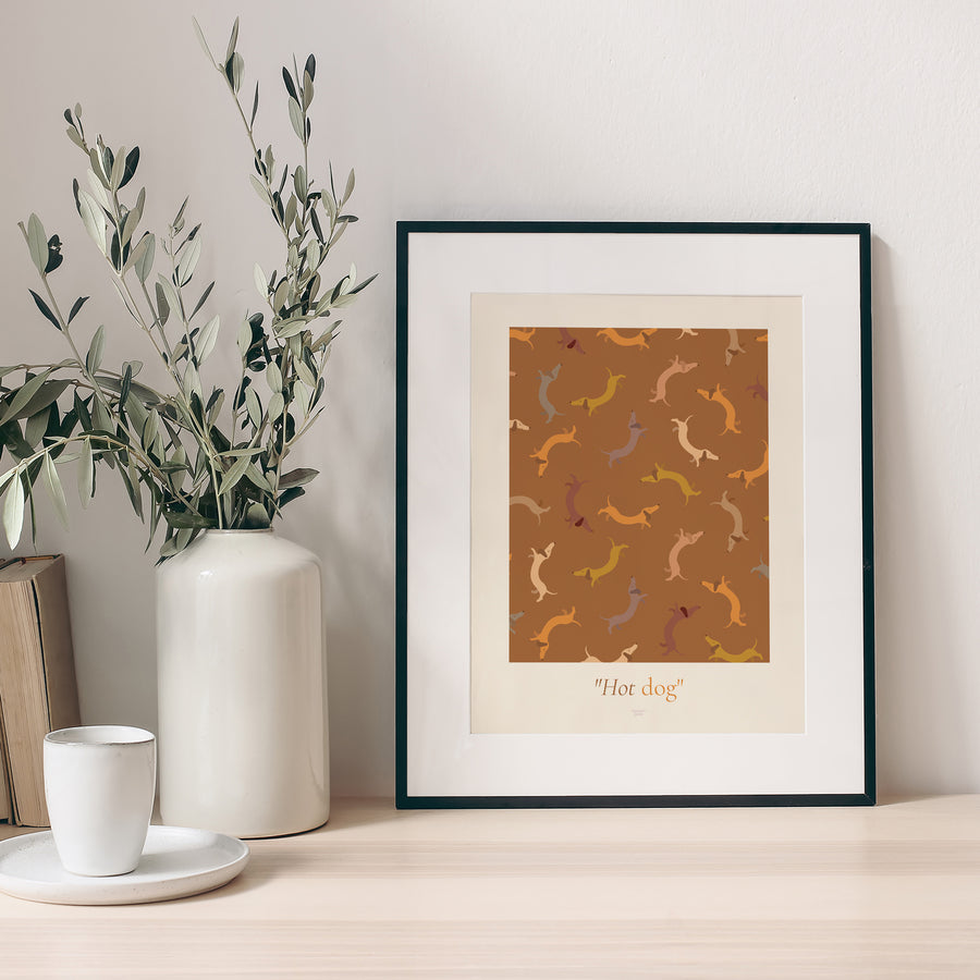 Affiche Portrait Hot dog wallpaper photo