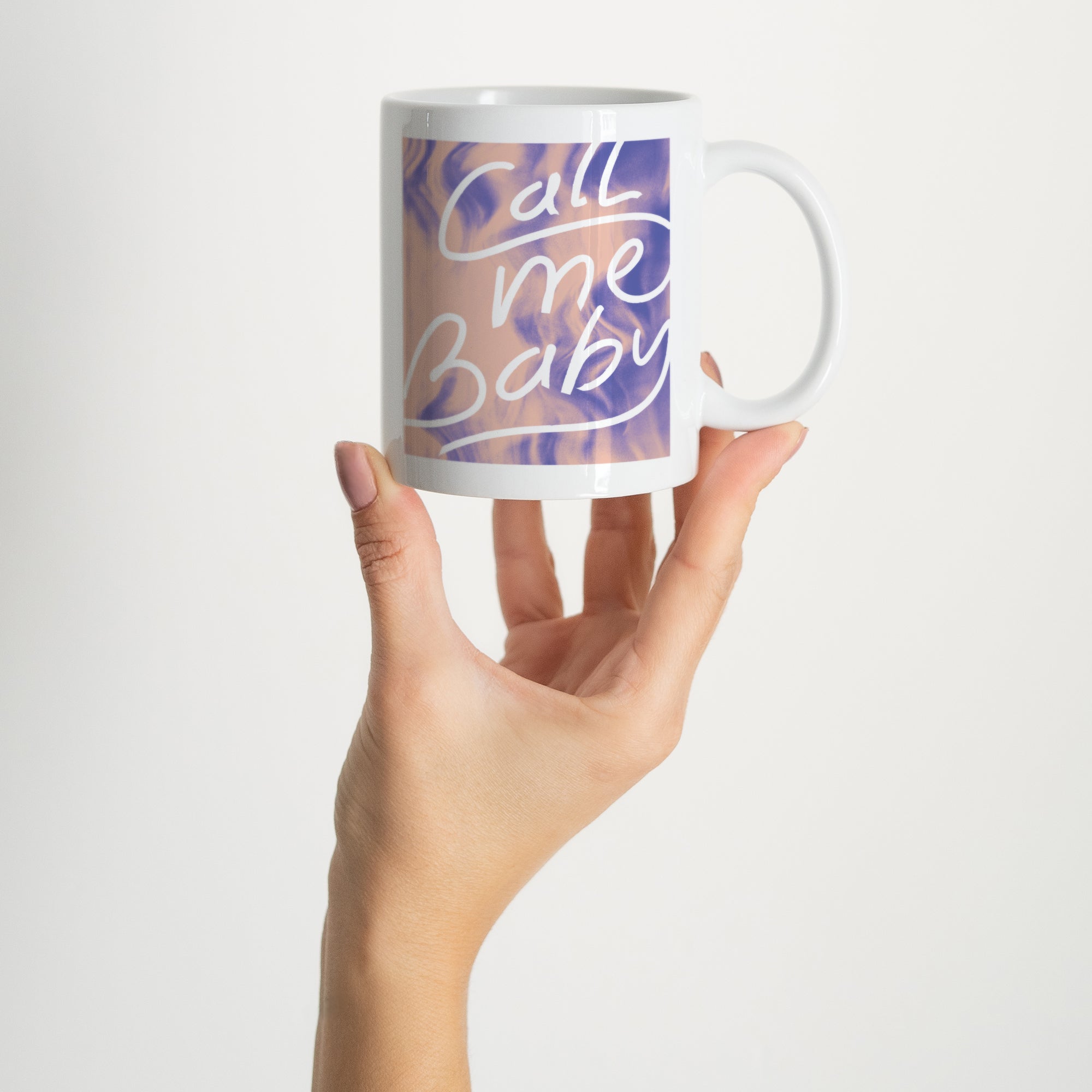 Mug Blanc Call me baby ! photo N° 2