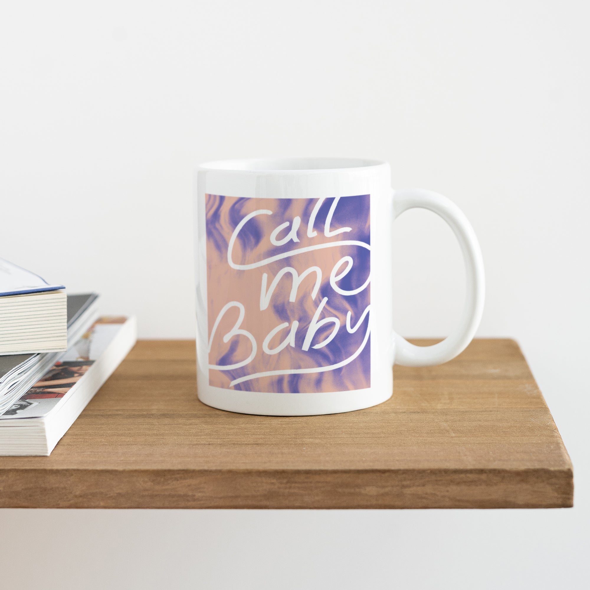 Mug Blanc Call me baby ! photo N° 4
