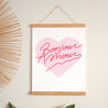Affiche Portrait 30 x 40 cm Amour bonjour rose photo N° 1