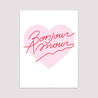 Affiche Portrait 30 x 40 cm Amour bonjour rose photo N° 2