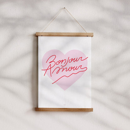 Affiche Portrait Amour bonjour rose photo N° 4