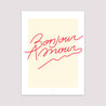 Affiche Portrait 30 x 40 cm Amour bonjour vanille photo N° 2