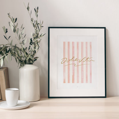 Affiche Portrait La dolce vita rosa photo N° 1