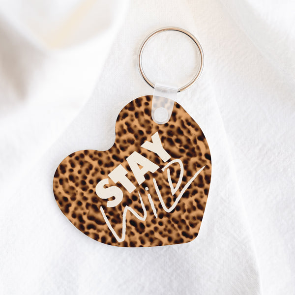 Porte-clés Cœur Stay Wild photo