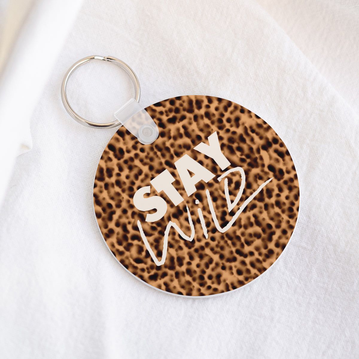 Porte-clés Rond Stay Wild photo N° 1