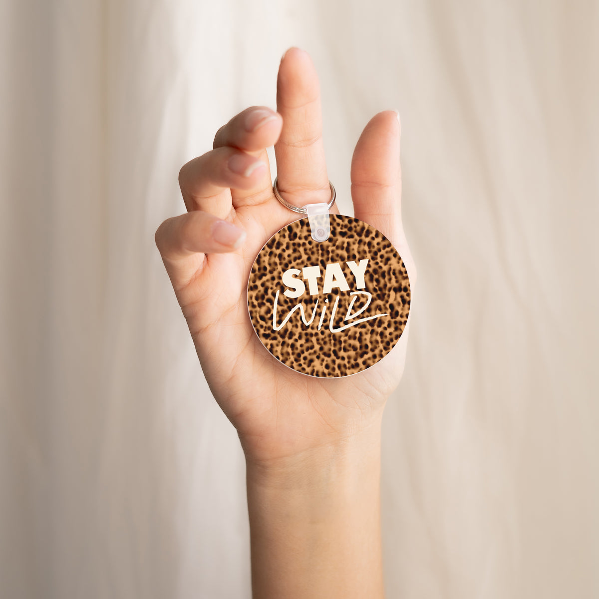 Porte-clés Rond Stay Wild photo N° 2