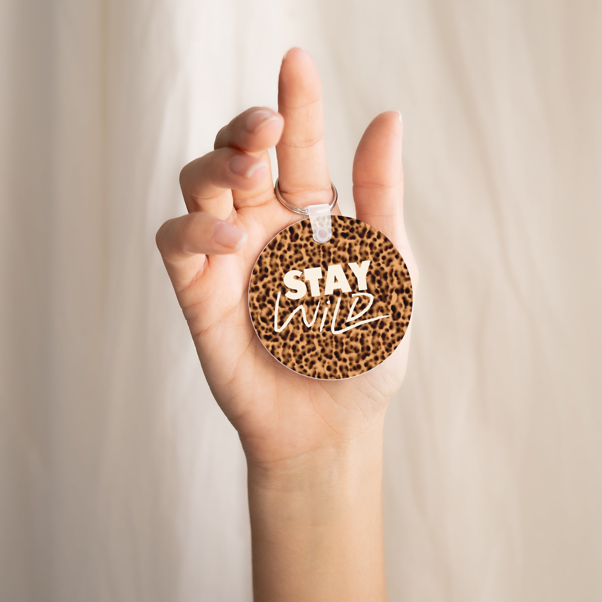 Porte-clés Rond Stay Wild photo N° 2