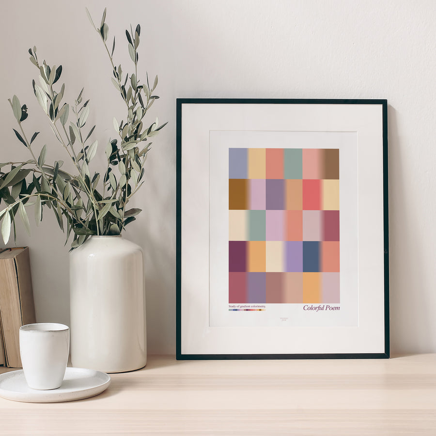 Affiche Portrait Colorful poem photo