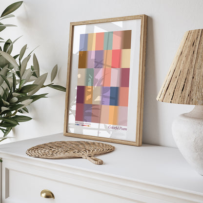 Affiche Portrait Colorful poem photo N° 5