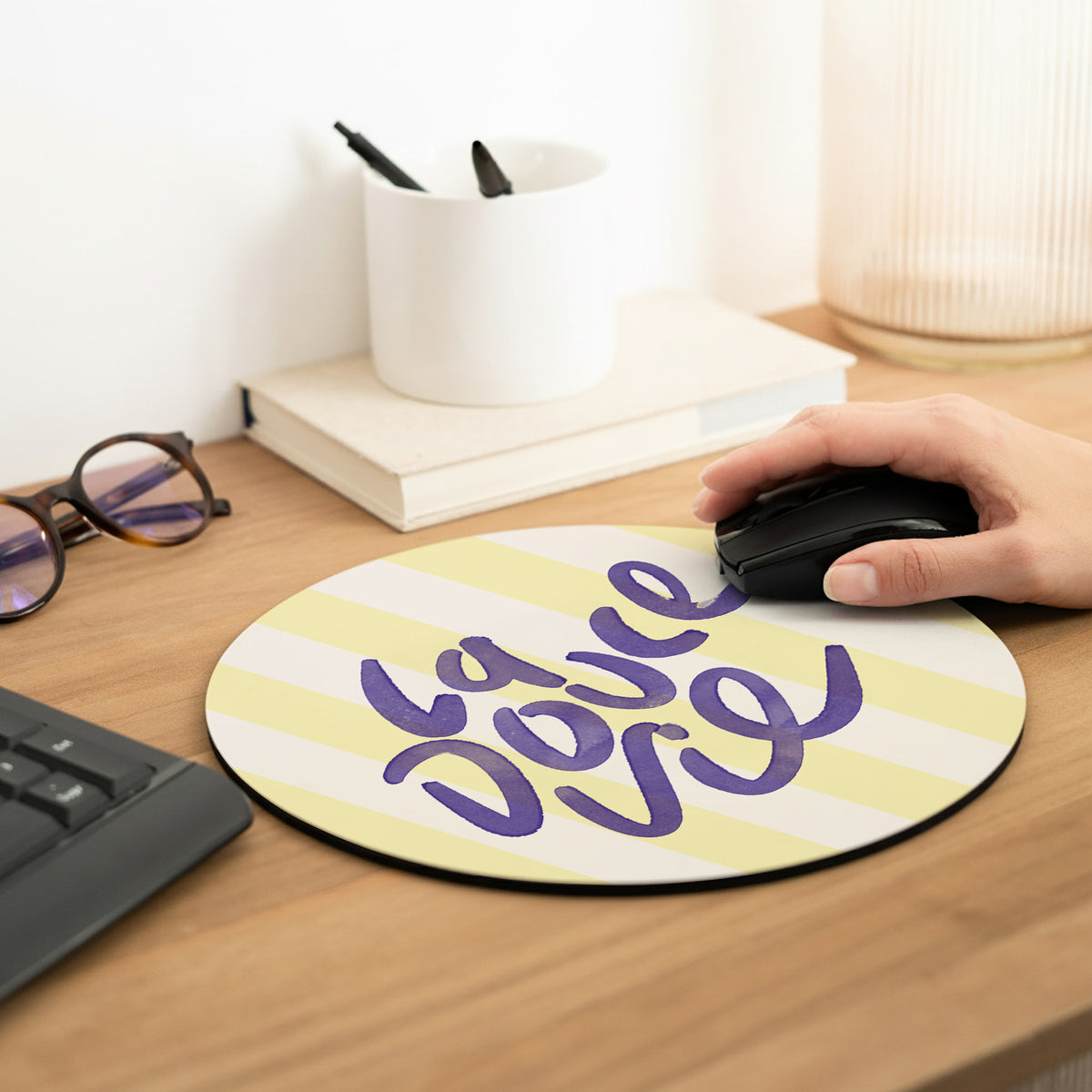 Tapis de souris Rond La douce vie photo N° 2
