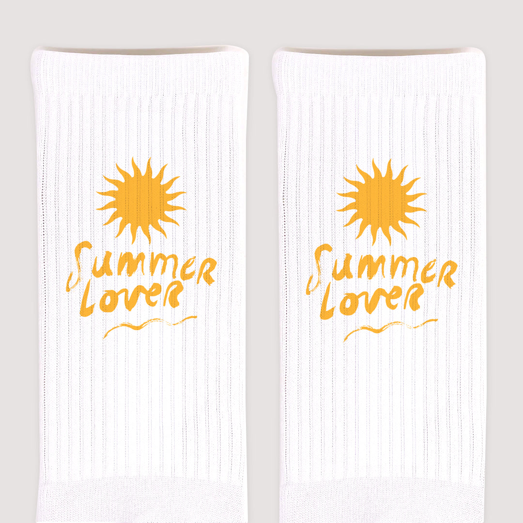 Chaussettes femme Blanches Summer sun lover photo N° 3