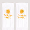 Chaussettes femme Blanches Summer sun lover photo N° 3