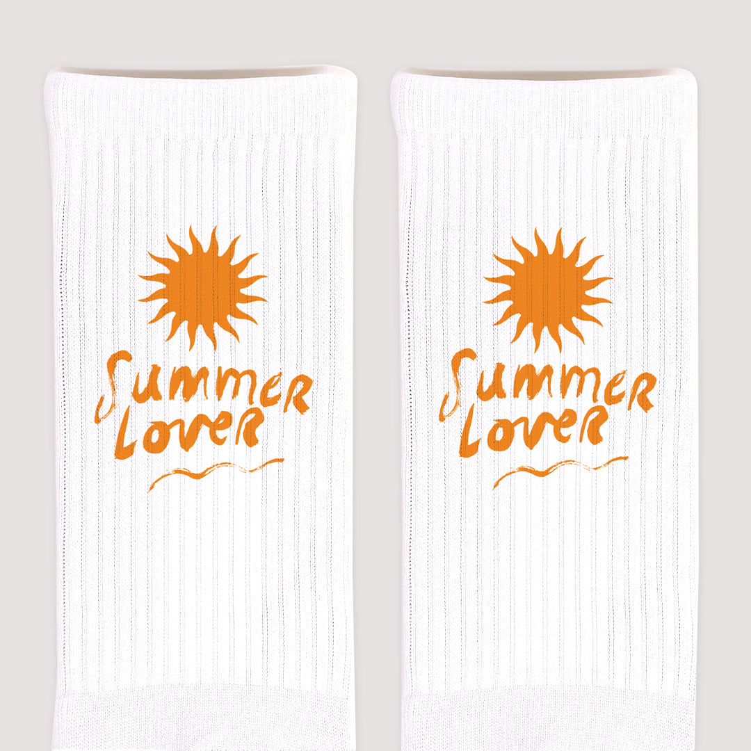 Chaussettes homme Blanches Summer sun lover photo N° 3