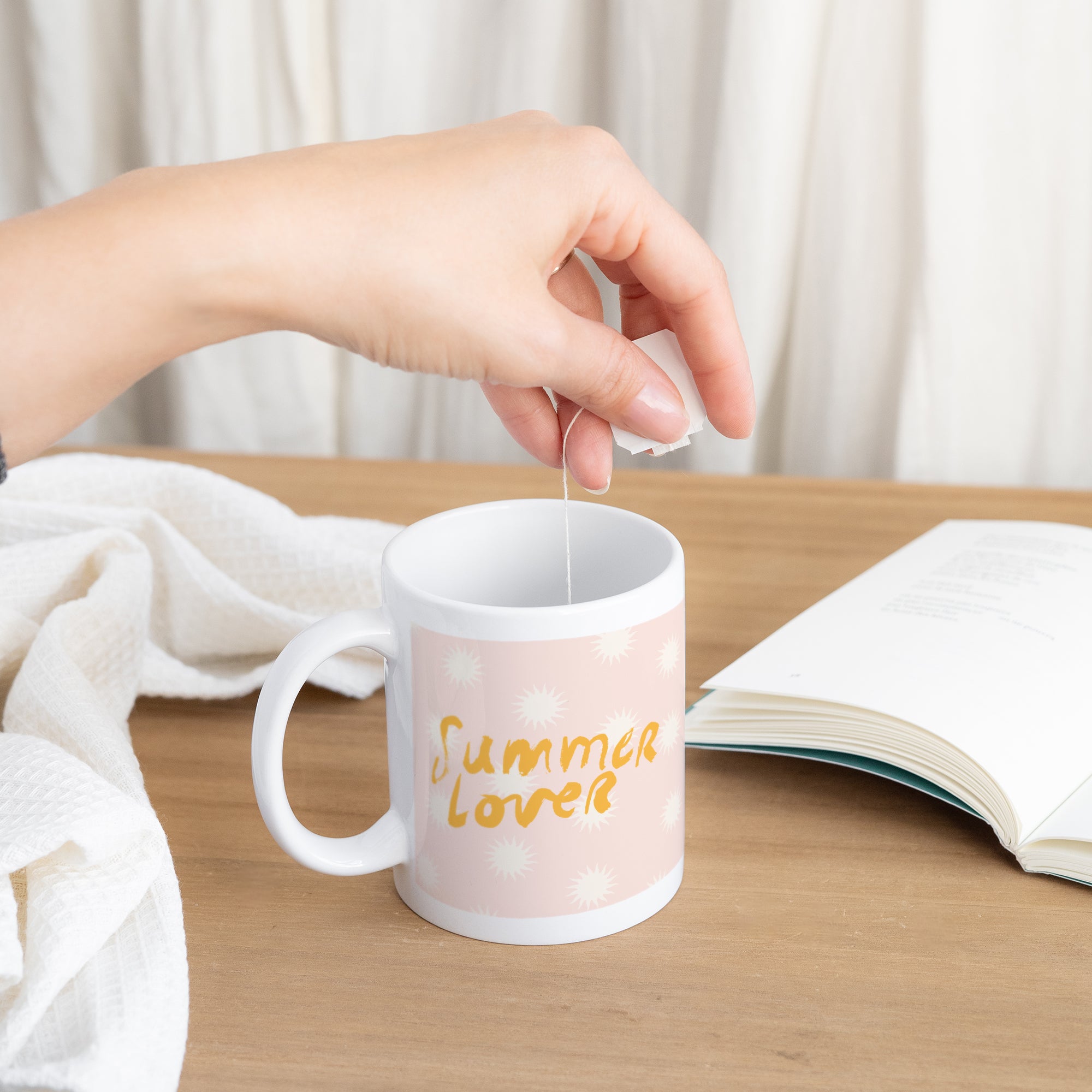 Mug Blanc Summer sun lover photo N° 3