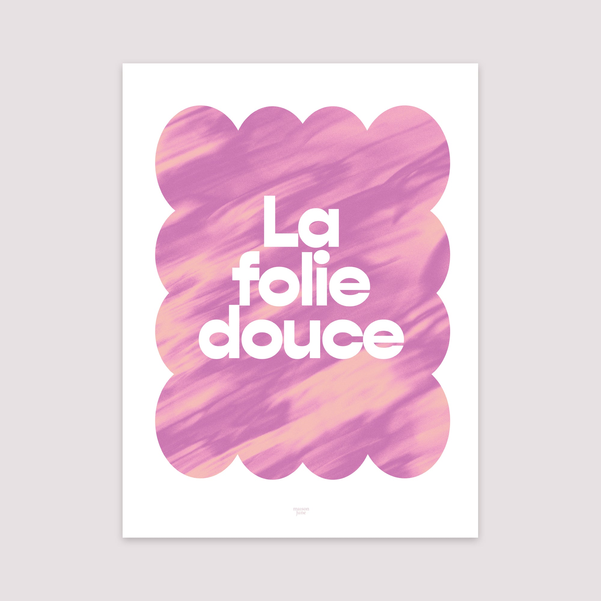 Affiche Portrait 30 x 40 cm Folie douce photo N° 2