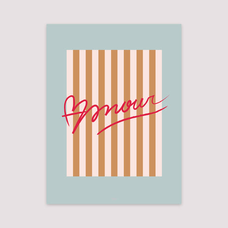 Affiche Portrait 30 x 40 cm L'Amour avec un grand A