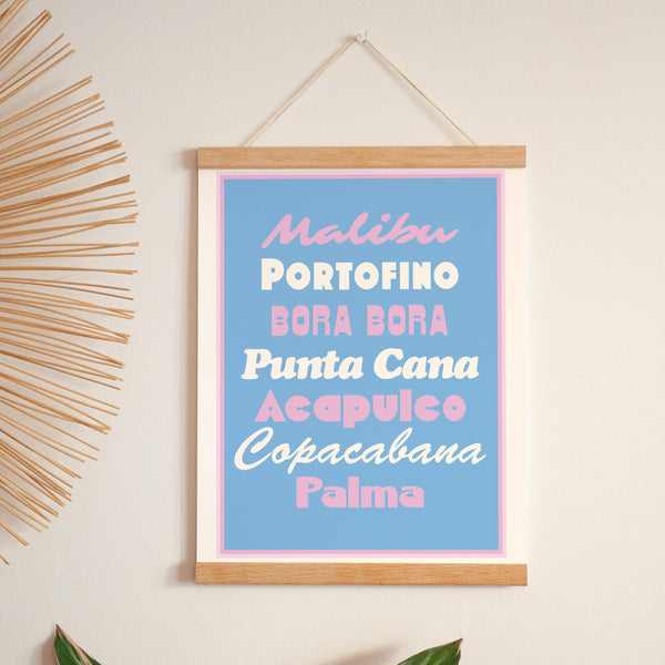Affiche Portrait 30 x 40 cm Beautiful beaches photo