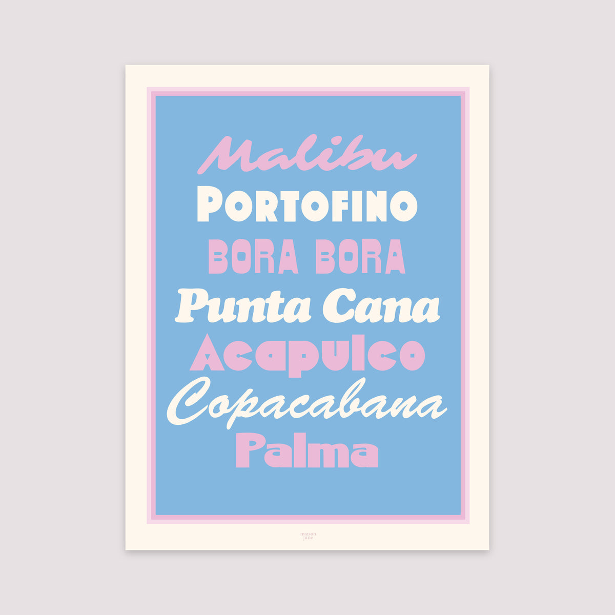 Affiche Portrait 30 x 40 cm Beautiful beaches photo N° 2