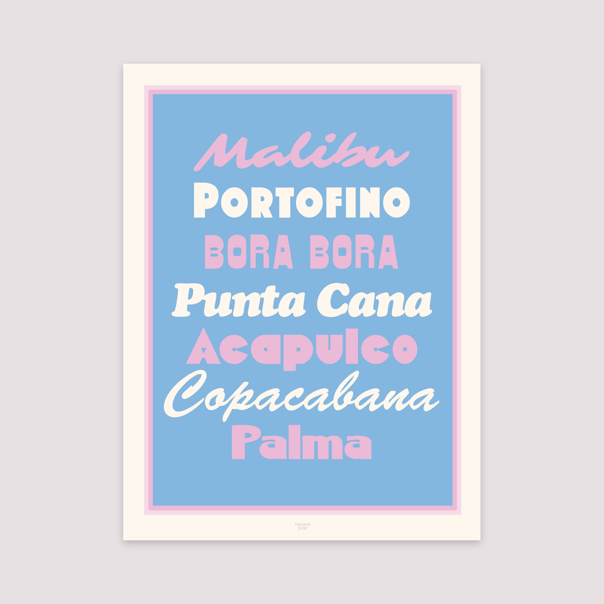Affiche Portrait 30 x 40 cm Beautiful beaches photo N° 2