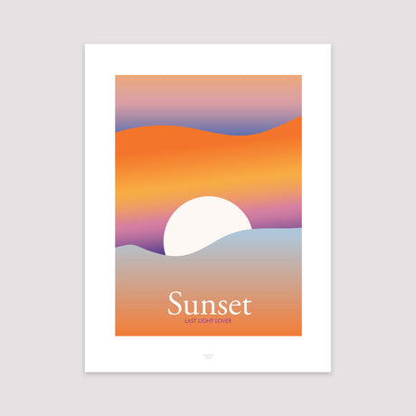 Affiche Portrait 30 x 40 cm Sunset