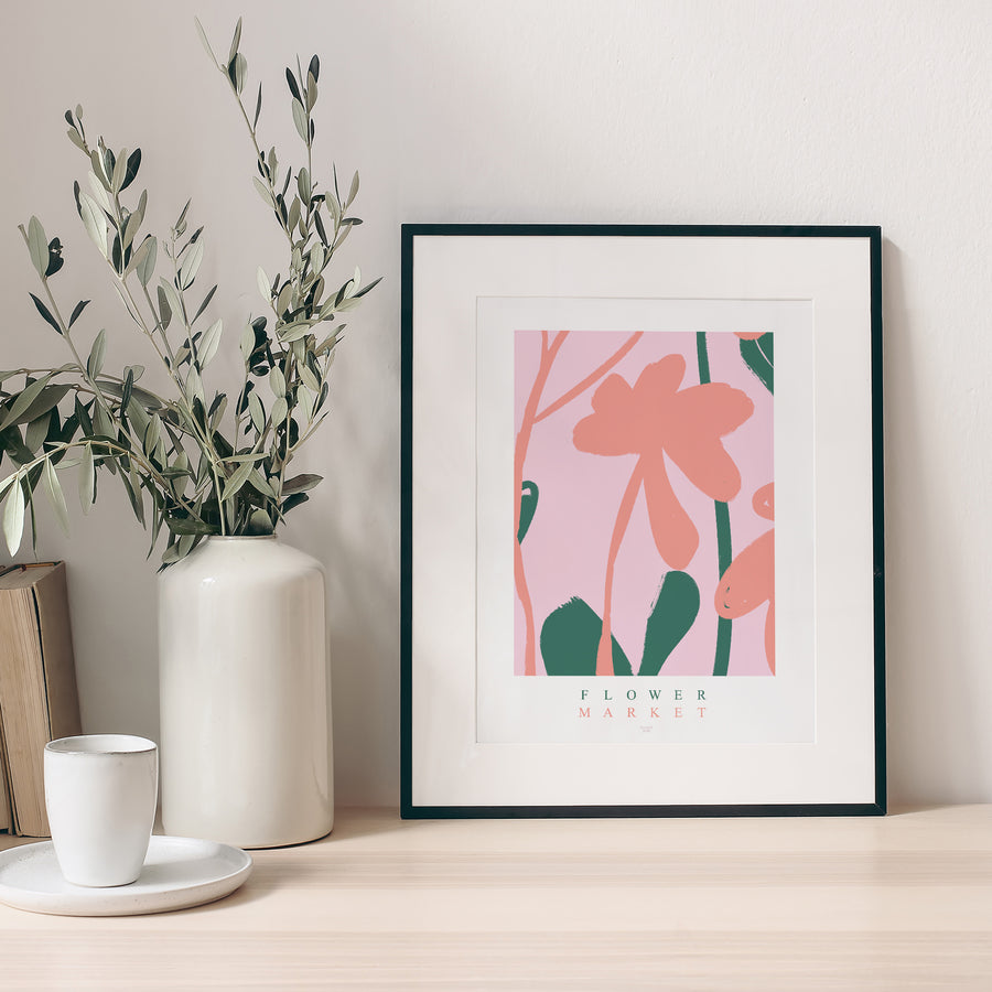 Affiche Portrait Flower market photo