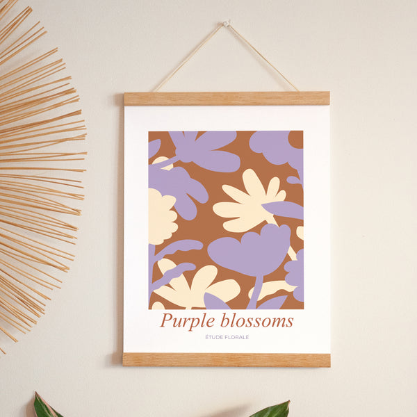 Affiche Portrait 30 x 40 cm Purple blossoms photo