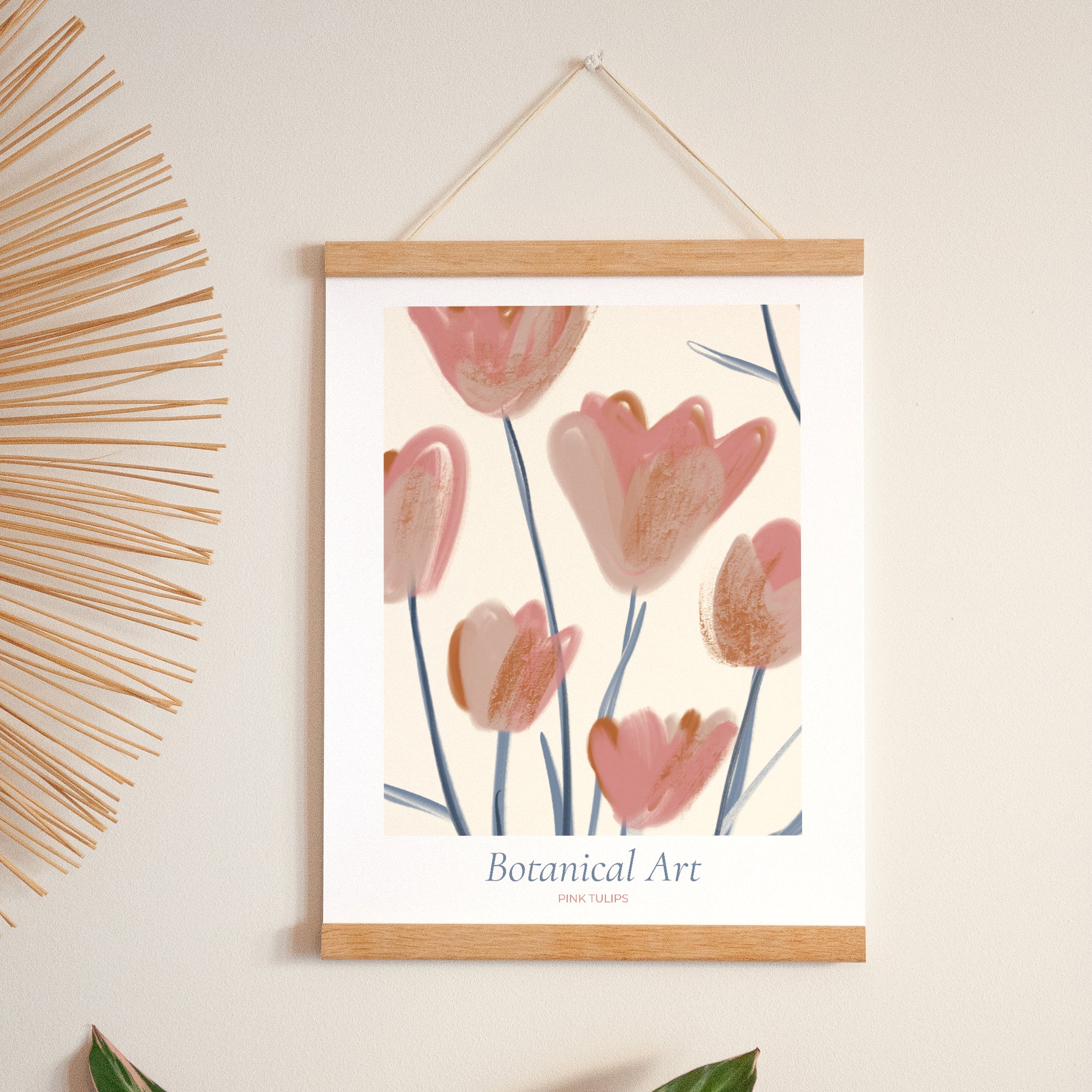 Affiche Portrait 30 x 40 cm Pink tulips photo N° 1