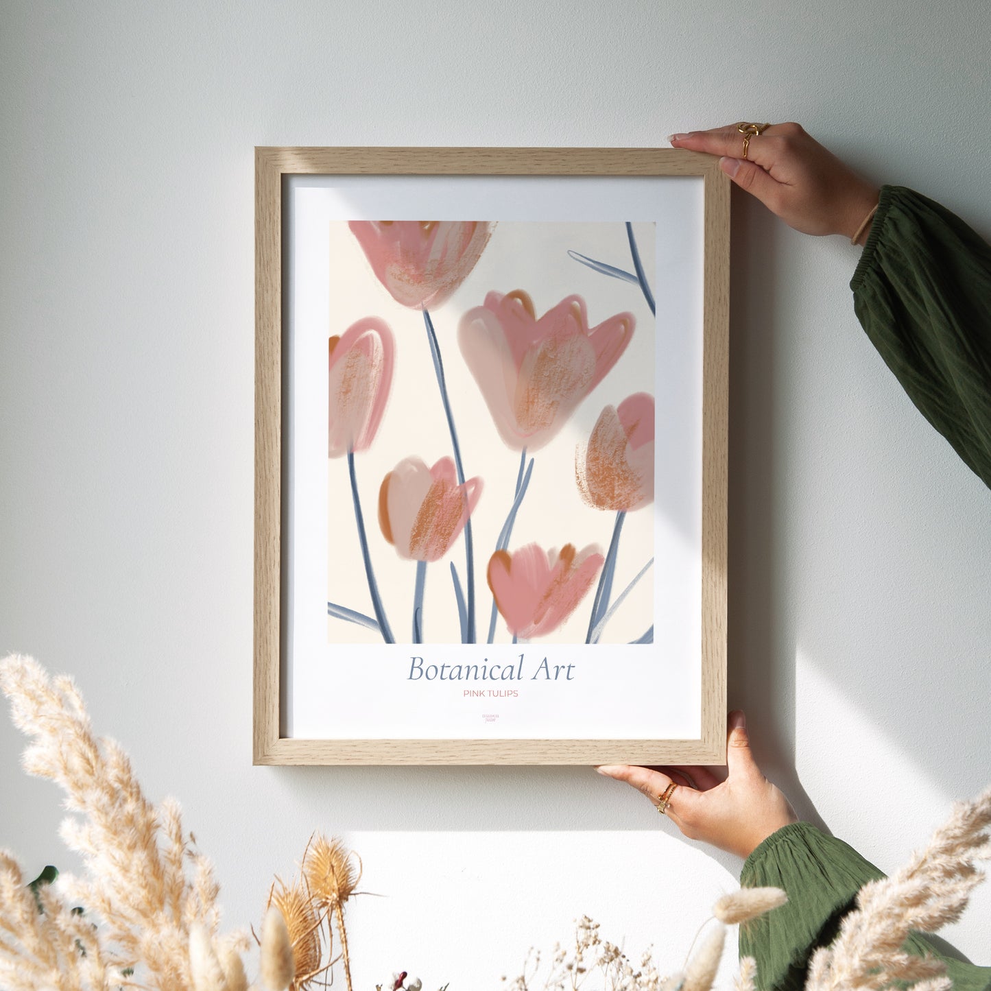 Affiche Portrait Pink tulips photo N° 2