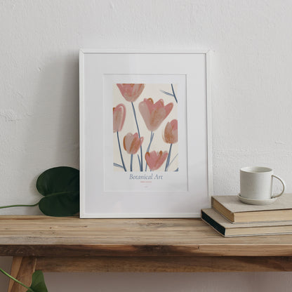 Affiche Portrait Pink tulips photo N° 3