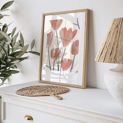 Affiche Portrait Pink tulips photo N° 5