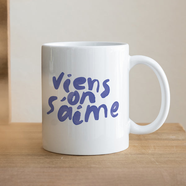 Mug Blanc Viens on s'aime ! photo