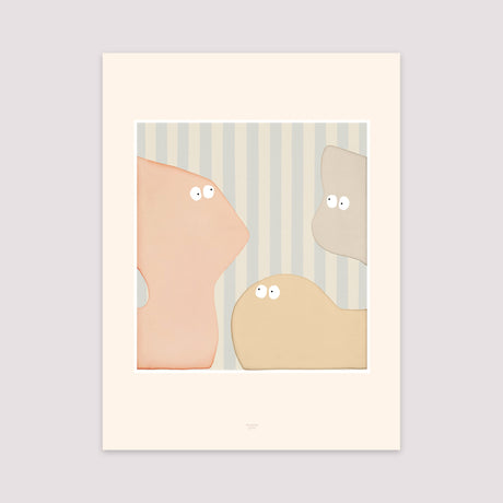 Affiche Portrait 30 x 40 cm Les machins