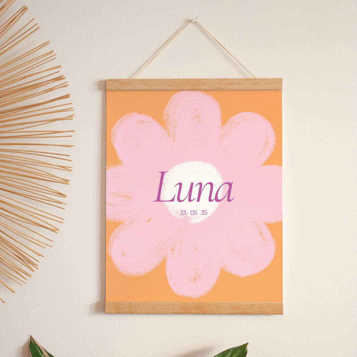 Affiche Naissance Portrait 30 x 40 cm A giant flower photo N° 1