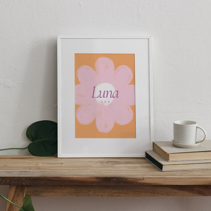 Affiche Naissance Portrait A giant flower photo N° 3