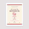 Affiche Portrait 30 x 40 cm La cuvée du bonheur photo N° 2