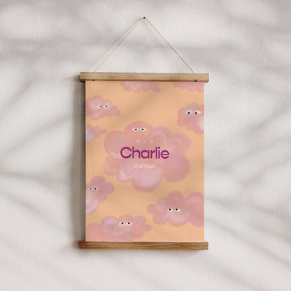 Affiche Naissance Portrait Petits nuages curieux photo N° 4