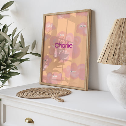 Affiche Naissance Portrait Petits nuages curieux photo N° 5