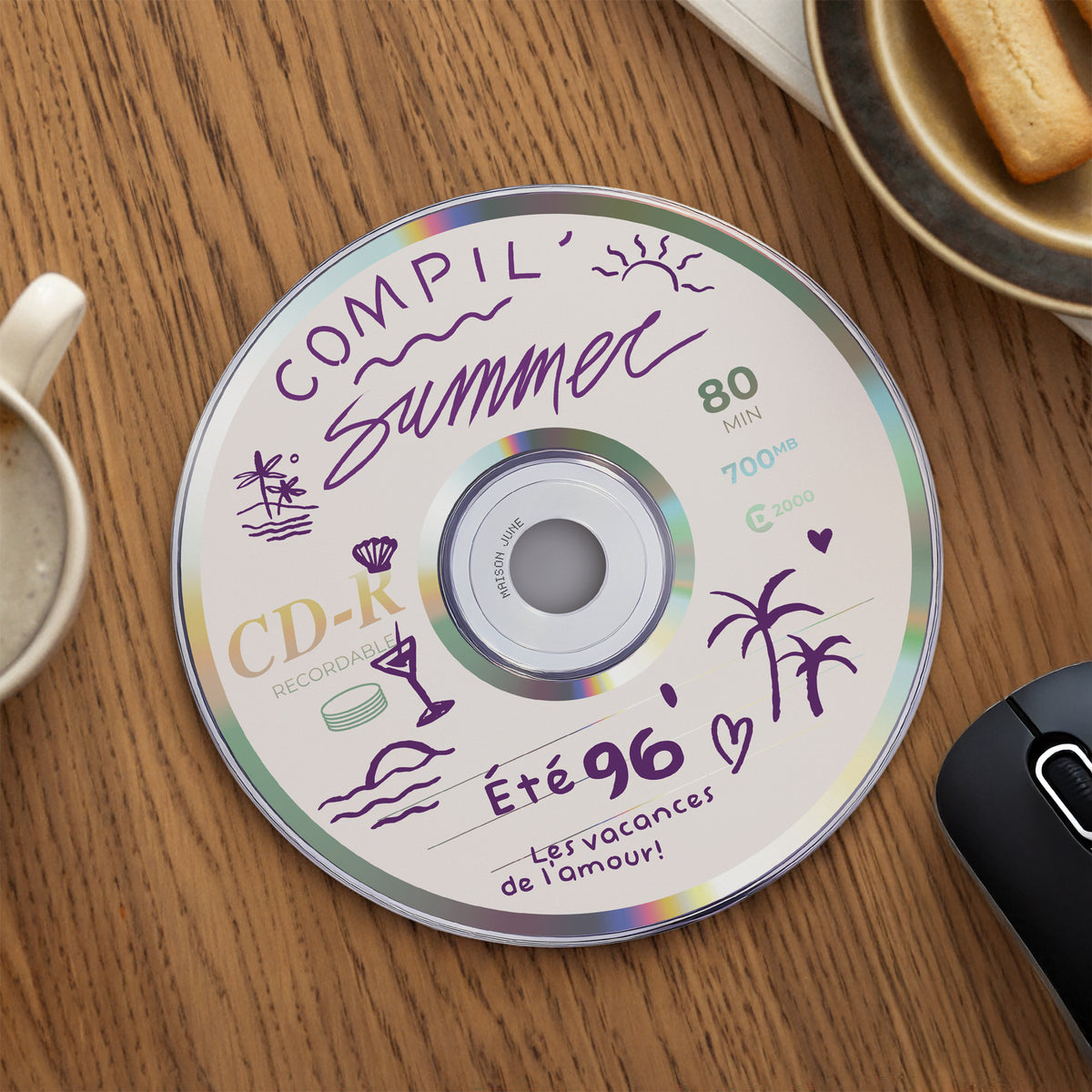 Tapis de souris Rond Compil' Summer photo N° 1