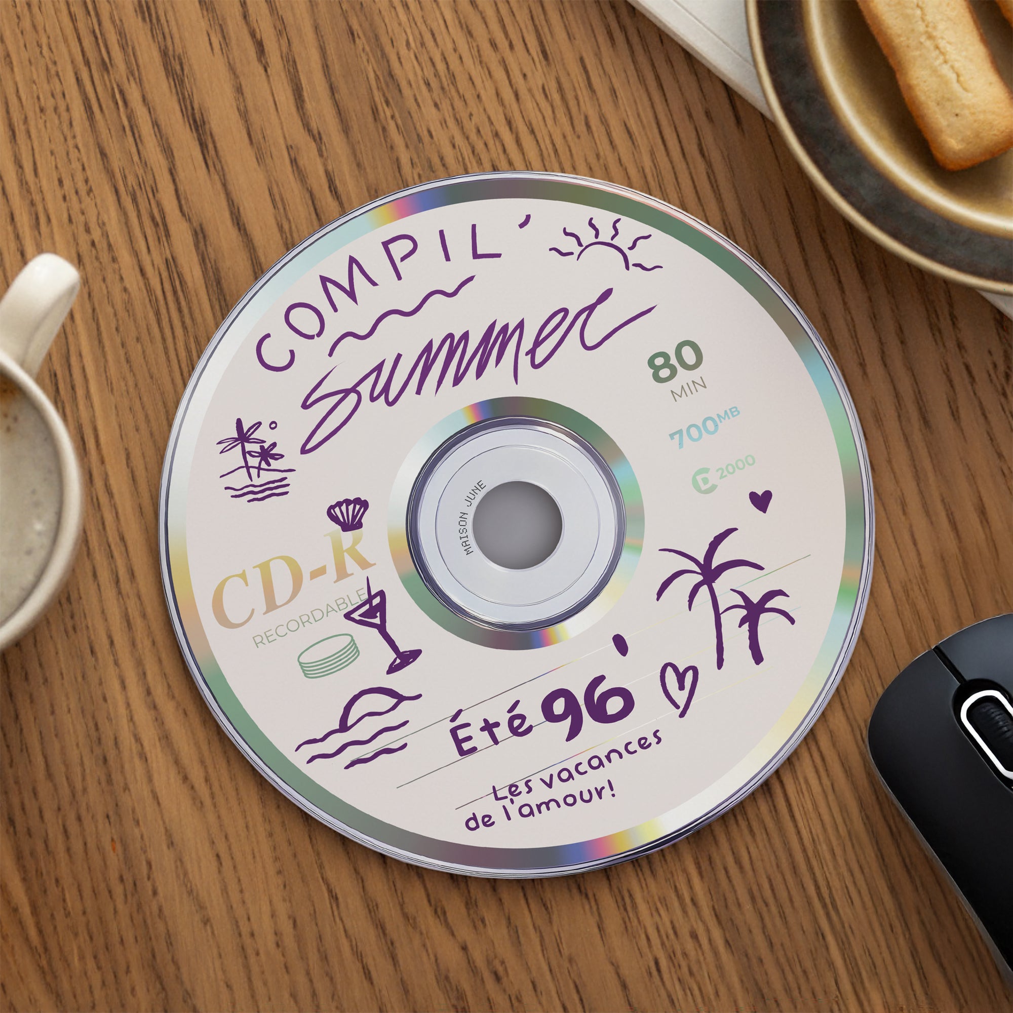 Tapis de souris Rond Compil' Summer photo N° 1