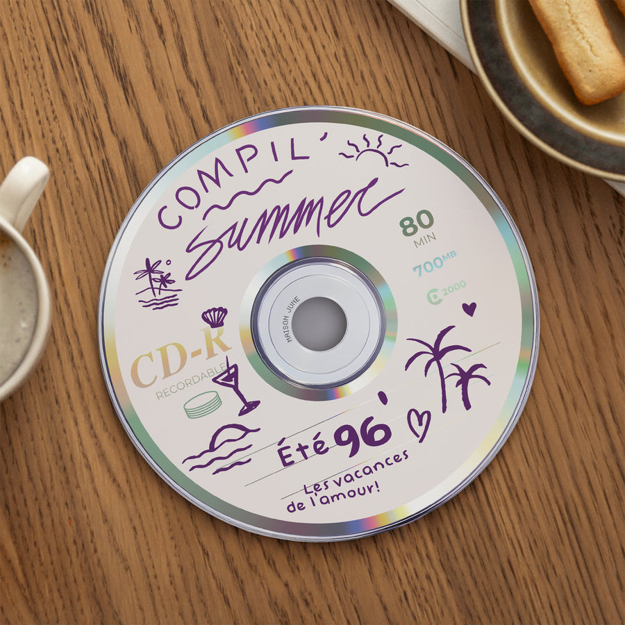 Tapis de souris Rond Compil' Summer photo