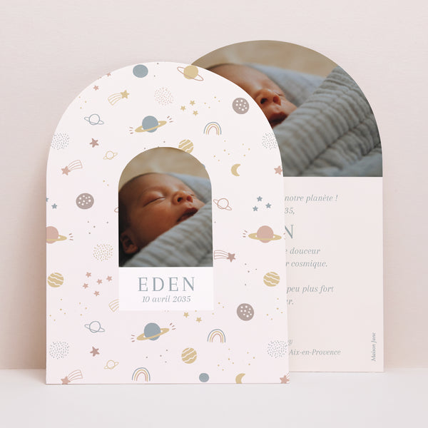 Faire-part Naissance Petite arche Constellation d’Amour photo