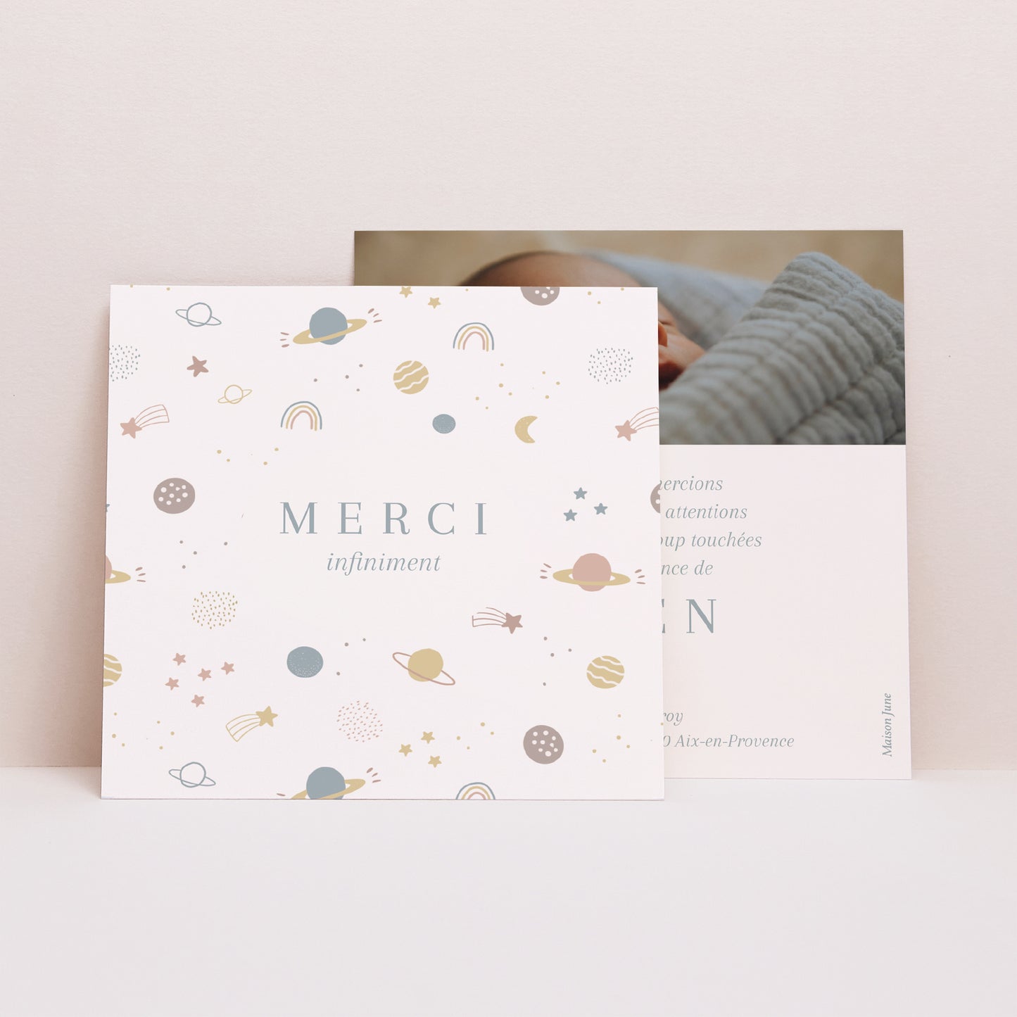 Remerciements Naissance Carré Constellation d’Amour photo N° 1