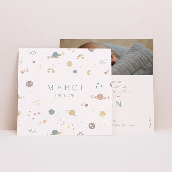 Remerciements Naissance Carré Constellation d’Amour photo