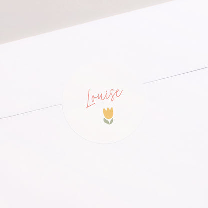 Sticker Naissance Rond Petit Jardin de Douceur photo N° 1