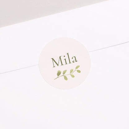 Sticker Naissance Rond Souffle de Nature photo N° 1