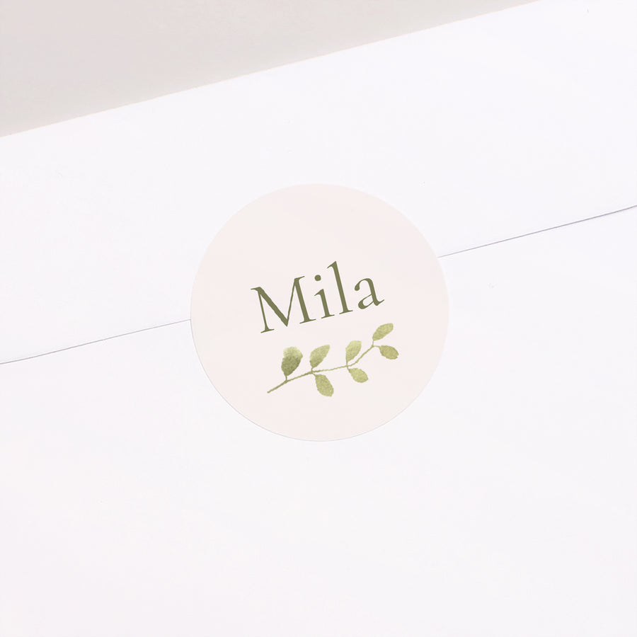 Sticker Naissance Rond Souffle de Nature photo