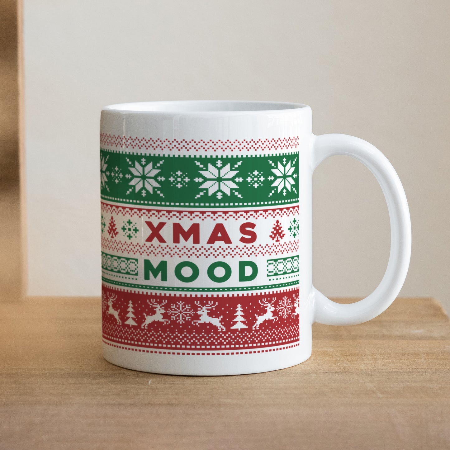 Mug Fin d'année Blanc Xmas Mood photo N° 1