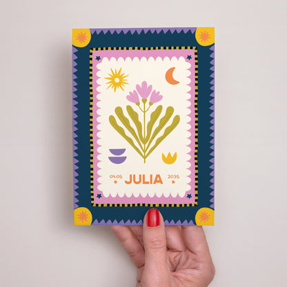 Faire-part Naissance Portrait Wild Bloom photo N° 2